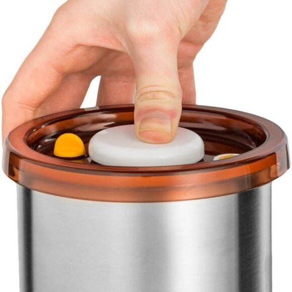 Osaka Vacuum Sealed Canister Stainless Steel Storage Container for Coffee 16.9oz - Picture 4 of 5